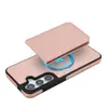 Capa para iPhone 17, compatível com Samsung S25Fe, com padrão retrô, suporte magnético para cartões e carregamento sem fio. Acabamento fosco.