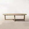 Conjunto de Sofá de Terraço de Hotel e B&B com Mesa de Centro e Conjunto de Cadeiras de Teak de Alta Qualidade para Jardim e Pátio de Villa