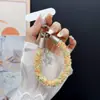 Pulseira de celular colorida e estilosa, cordão de pulso, alça de mão curta multifuncional, pingente de chaveiro, nova pulseira de celular