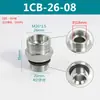 Adaptador hidráulico acero 45# Yonghua cono de 24 grados férula sello ED fitting para manguera 1CB 1CM 1DB 1DM
