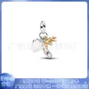 Série Pandora Cobre Branco Banhado a Prata Cor Dourada Contas Castelo de Maçã Acessórios DIY Contas Pingentes Joias