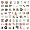 60 piezas de pegatinas decorativas de grafiti de objetos de oso para funda de teléfono móvil, taza de agua, equipaje, caja de regalo, computadora, diario