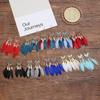 Pendientes de plumas transfronterizos Bohemianos largos con gancho para la oreja personalidad accesorios de turismo de Yunnan joyería retro una generación de cabello