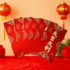Pequeños Sobres Rojos para Bodas, Sobres Rojos Pequeños de Año Nuevo, Sobres Rojos Universales con Caracteres de Feliz Año Nuevo para el Año del Cordero