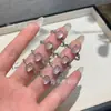 Anillo de plata s925 con incrustación de jade de agua natural, diseño pequeño, fresco y simple, anillo para mujer, suministro en vivo al por mayor de fábrica