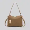 Bolsa Feminina Outono/Inverno 2025 Estilo Retrô Europeu e Americano Moda Transfronteiriça Bolsa de Mão Textura de Alta Qualidade Bolsa Quadrada Pequena Transversal