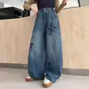 Pantalones de Niña Otoño 2026 Estilo Nuevo Niñas Niños Grandes Pantalones Rectos Retro Ropa de Otoño Pantalones Largos Casuales de Pierna Ancha para Niños