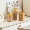 Pote Sextavado Selado com Tampa Plástico PET Transparente Branco Leitoso Jarra de Cereal para Mesa Caixa de Armazenamento de Grãos