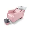 Cama de Lavacabezas Peluquería Especial Salón de Belleza Cama con Descarga Lavabo Cerámico Semireclinable Tienda de Moda Celebridad de Internet Ventas Directas de Fábrica