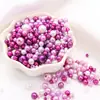 3-8mm ABS Furo Reto Pérolas de Imitação Redondas Contas Artesanais DIY Pulseira Colar Materiais para Miçangas Acessórios de Vestuário