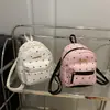 Mochila de Lazo de Aspecto Elegante para Mujer 2025 Nueva Moda Bolsa de Viaje Mochila Pequeña Estilo Coreano Informal Estudiante Mochila Escolar