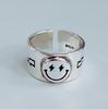 Versión coreana del anillo de estrella de cinco puntas rayo Mori moda femenina personalidad retro anillo abierto sonriente dorado ins venta al por mayor