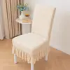 2025 Nueva Tela Elástica Universal Engrosada Funda para Silla de Comedor Funda para Taburete Cojín de Silla Respaldo Integrado