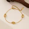 Collar de Perlas Serie Oceánica Transfronterizo Colgante de Estrella de Mar Tortuga Acero Inoxidable Collar Largo Cadena para Clavícula Color Libre para Mujeres