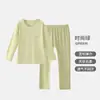 Conjunto de roupa íntima térmica infantil de outono, Classe A, fino e quente, para meninos e meninas, feito de Tencel Lyocell, oferta especial de liquidação