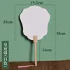 Ventoinha de Pintura Shuituo Ventoinha Especial diy Pacote de Material para Pintura Branqueada em Branco Ventilador de Papel Xuan Estilo Antigo Ventilador de Laca Área Cênica