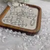 Novo pilão de diamante de cristal branco com furo passante acessórios diy feito à mão contas literárias para brincar contas acessórios contas soltas enfeites para pendurar