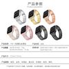 Correa para Apple Watch Estilo Cadena de 22 mm Adecuada para Todas las Series iWatch Correa de Aleación Incrustada con Diamantes Correa de Acero de Moda