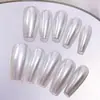 Celebridade da Internet Sky Mirror Nail Art Pó Aurora Branco Pérola Aurora Lunar Destaque Fino Pó Neon Magia para Unhas Pó de Espelho