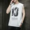 Chaleco para hombre, verano, casual, pareja, marca de moda, personalidad, chaleco moderno, ropa deportiva, prenda exterior, camiseta sin mangas holgada