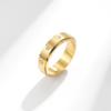 Anillo Rotatorio de Acero Inoxidable con Diamantes Incrustados Estilo Europeo y Americano Transfronterizo Anillo para Aliviar la Ansiedad y Descomprimir Joyería de Mano de Acero de Titanio