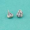 Colgante de plata de ley 925 maciza con diseño de gota de agua china, estilo retro mate, pulsera artesanal