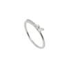 Anel de borboleta em prata de lei S925 feminino design estilo frio não desbota anel simples empilhado Coreia do Sul pulseira estilo coreano