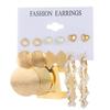 Pendientes de perlas transfronterizos nuevos, combinados con aros de aleación acrílica de estilo europeo y americano.