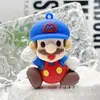 Llavero de Muñeco de Mario de Dibujos Animados Colgante Super Mario Colgante para Mochila Escolar Accesorios de Plástico Suave de PVC Caja Sorpresa Gashapon