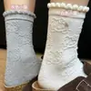 Meias Respiráveis Versáteis para Sapatos Birkenstock, Meias de Estudante, Meias para Esportes ao Ar Livre, Meias Fofas Estilo Japonês com Renda Gatinho Kt, Novos Modelos Primavera e Verão