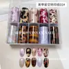 Nuevo Papel Calcomanía para Arte de Uñas Japonés Mariposas Flores Letras en Inglés Periódico Cielo Estrellado Pegatinas 10 Estilos Cada Caja Papel Impreso