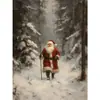 Pintura Sem Moldura de Natal da Amazon Transfronteiriça Estilo Nórdico Elemento de Natal Pintura Decorativa Sala de Estar Estudo Entrada Pintura para Pendurar