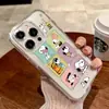 Funda para Teléfono Móvil Snoopy Manzana de Dibujos Animados Linda para Apple 18Promax iPhone17 Anticaídas Transparente Acrílico Funda Anticaída