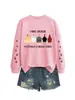 Sudadera Redonda de Manga Larga Divertida y Original de Otoño e Invierno de Amazon con Estampado de Pollo Iraisechickens en el Brazo