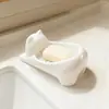 Caja de Jabón con Drenaje Dibujos Animados Linda Plástico para el Hogar Gato Creativo Baño Plástico Caja de Jabón Baño Caja de Jabón