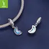 Yinziyun Original Colgante de Posicionamiento de Silicona Luna de Meteorito Accesorios Piedra Lunar Soñadora Luna Pulsera DIY Cuentas