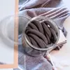 Suministro Exclusivo Transfronterizo Color Sólido Pasta de Frijol Scrunchie de Toalla Sin Costuras Elástico Ancho No Dañino para el Cabello Cinchuelo para el Cabello Venta al por Mayor