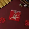Novo Envelope Vermelho Espesso Fosco para Casamento Criativo Pacote de Mil Yuan para Casamento Lembrancinha de Agradecimento Porta-Moedas Vermelho Múltiplos Estilos Opcionais