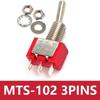 Microinterruptor Mts-102 103 Mts-202 203 con Terminal de Soldadura Interruptor de Palanca de 6 Pines Metálico Impermeable