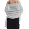 Lenço de Chiffon Macio Transfronteiriço e Vestido de Noite Xale de Casamento Lenço de Noiva Lenço de Seda Feminino Lenço Protetor Solar de Viagem