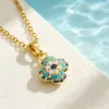 Estilo Creativo Transfronterizo Europeo y Americano Nuevo Producto Moda Simple Geométrico Collar Ojo de Demonio Accesorios Fuente de Comercio Exterior
