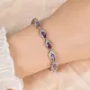 Europa y Estados Unidos transfronterizos lujo ligero nicho exquisito pulsera de circón ultrabrillante femenina versátil temperamento diseño de alta gama joyería al por mayor