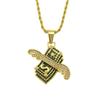 Europeu e Americano hip hop diamante asas de anjo dólar pingente colar boate moda masculina pingente fornecimento