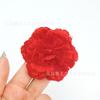 Flor de Clavel Simulada de 6 cm Cabeza de Flor Artificial Venta al por mayor Decoración de Boda Cabeza de Flor de Seda Flor para Pasador de Pelo DIY Semi-terminada Accesorios de Flor