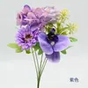 Flores Artificiales, Orquídeas Falsas, Rosas, Ramos de Flores para Decoraciones de Boda, Ramos Pequeños, Decoración del Hogar, Arreglos de Mesa, Exhibiciones Florales