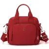 Bolsa de Mão de Grande Capacidade Feminina Casual Moda Tecido de Nylon Bolsa de Ombro Transversal Leve Multicamadas Lona Impermeável Bolsa Feminina