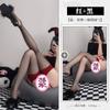 Medias de Liguero Sexys de Encaje de Lin Lin Ting con Entrepierna Abierta y Diseño Desgarrable, Medias Negras Eróticas para Chicas Atrevidas, Venta al por Mayor