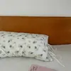 Funda de almohada de algodón 100% con corazón girly coreano, funda interior para cojín, 48x74, funda de almohada individual, funda de almohada de una sola pieza