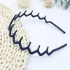 Diadema de mujer con forma de peine esmerilado transfronteriza moda simple elegante diadema geométrica de ala ancha diadema para presionar el cabello color caramelo