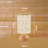 Lâmpada de Mesa USB Tecido Madeira Maciça Escandinava Decoração Quarto Mesa de Cabeceira Estudo Dormitório Controle Remoto LED Luz Noturna Criativa
